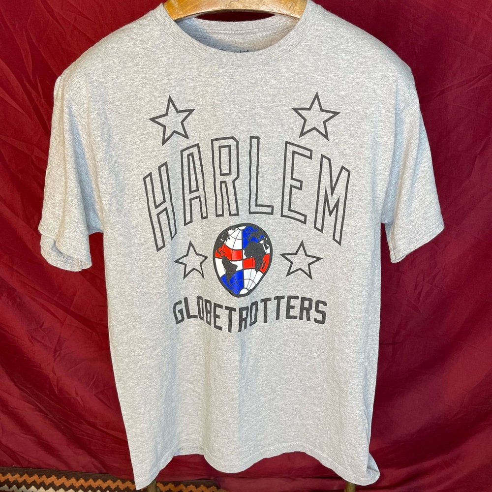 Champion Harlem Globetrotters USA Globe Graphic T-Shirt Medium